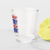 Anti Trump patriottisch niet mijn President Shot Glas (Rechts)