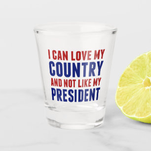 Anti Trump patriottisch niet mijn President Shot Glas