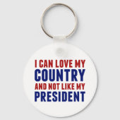 Anti Trump patriottisch niet mijn President Sleutelhanger (Achterkant)