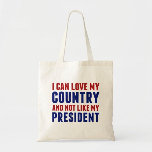Anti Trump patriottisch niet mijn President Tote Bag (Voorkant)