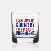 Anti Trump patriottisch niet mijn President Whisky Glas (Voorkant)