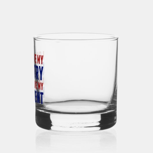 Anti Trump patriottisch niet mijn President Whisky Glas (Links)