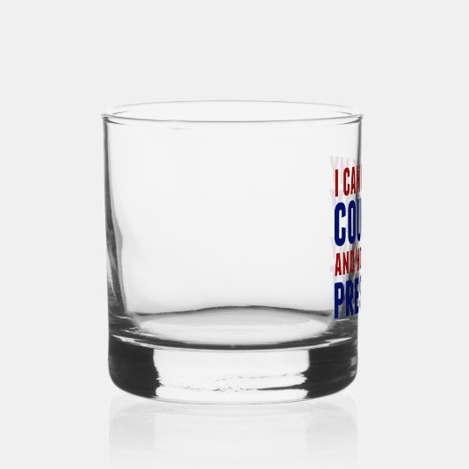 Anti Trump patriottisch niet mijn President Whisky Glas (Rechts)