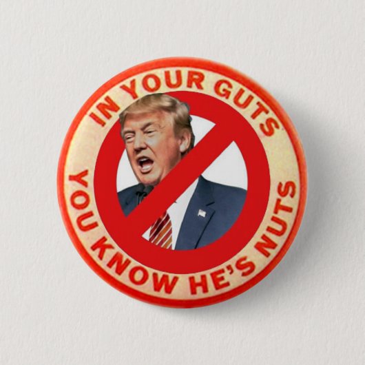 Anti-Trump Pin 2020 verkiezingen Ronde Button 5,7 Cm (Voorkant)