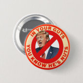 Anti-Trump Pin 2020 verkiezingen Ronde Button 5,7 Cm (Voorkant /achterkant)