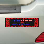 Anti-Trump+Poetin Bumpersticker (Op auto)