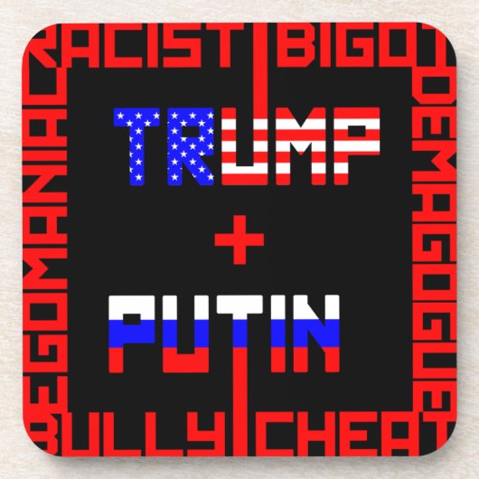Anti-Trump+Poetin Onderzetter (Voorkant)