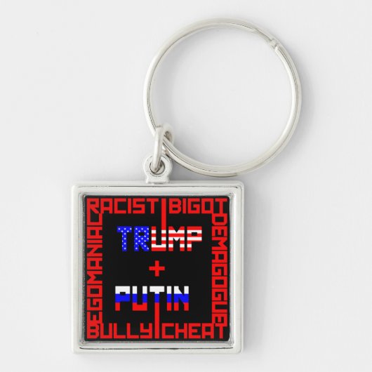 Anti Trump+Poetin Sleutelhanger (Voorkant)
