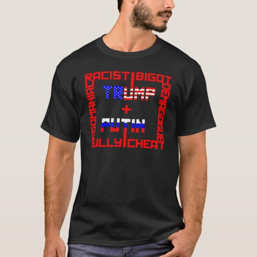 Anti-Trump+Poetin T-shirt (Voorkant)