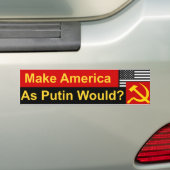 Anti-Trump, Poetin, Verkiezingen Bumpersticker (Op auto)