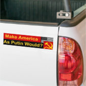 Anti-Trump, Poetin, Verkiezingen Bumpersticker (Op Truck)