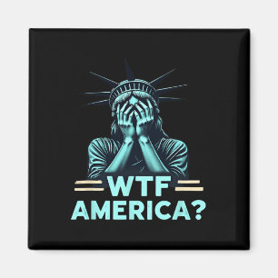 Anti-trump Politiek En Democratie Wtf Amerika 1 Magneet
