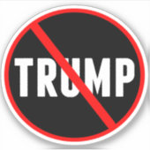Anti-Trump Politiek Sticker (Voorkant)