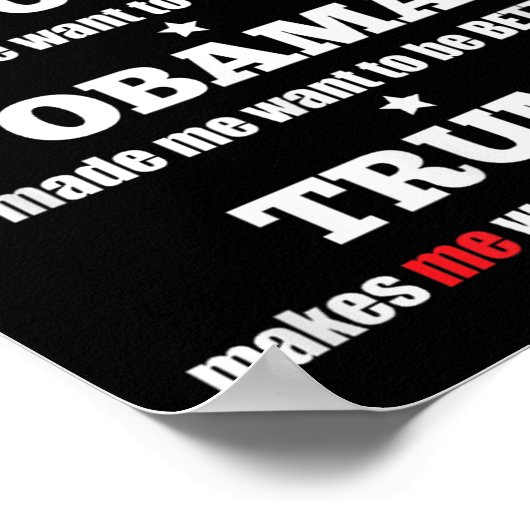 Anti-Trump politiek T-shirt voor onafhankelijken e Poster (Hoek)