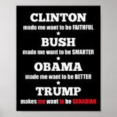 Anti-Trump politiek T-shirt voor onafhankelijken e Poster (Voorkant)