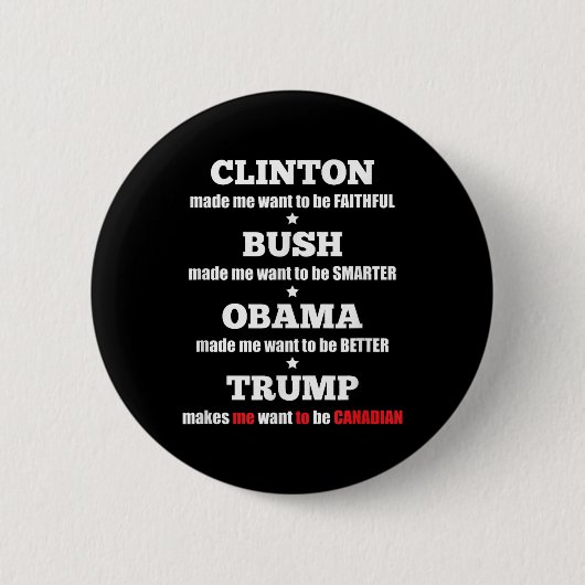 Anti-Trump politiek T-shirt voor onafhankelijken e Ronde Button 5,7 Cm (Voorkant)