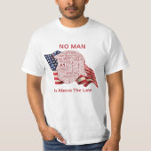 Anti-Trump politiek woord wolk T-shirt (Voorkant)