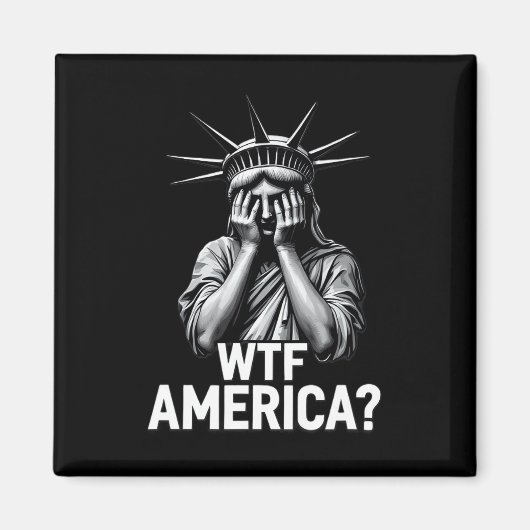 Anti-Trump Politieke en Democratie WTF Amerika 1 Magneet (Voorkant)