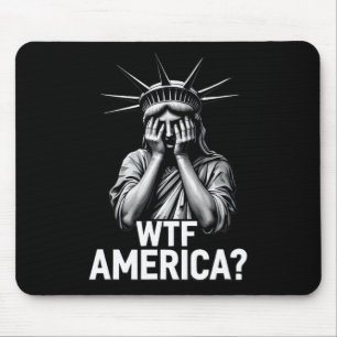 Anti-Trump Politieke en Democratie WTF Amerika 1 Muismat
