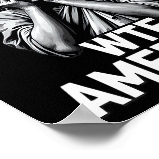 Anti-Trump Politieke en Democratie WTF Amerika 1 Poster (Hoek)