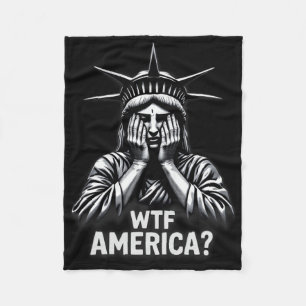 Anti-Trump Politieke en Democratie WTF Amerika Fleece Deken