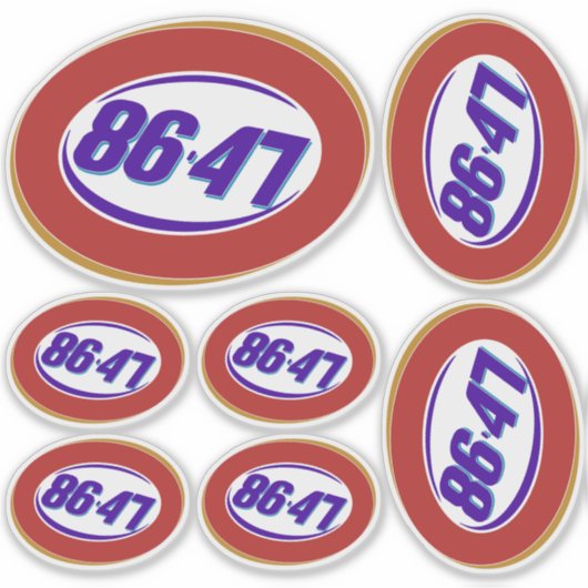 Anti-Trump politieke mening Sticker (Voorkant)