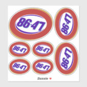 Anti-Trump politieke mening Sticker (Vel)