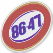 Anti-Trump politieke mening Sticker (Voorkant)