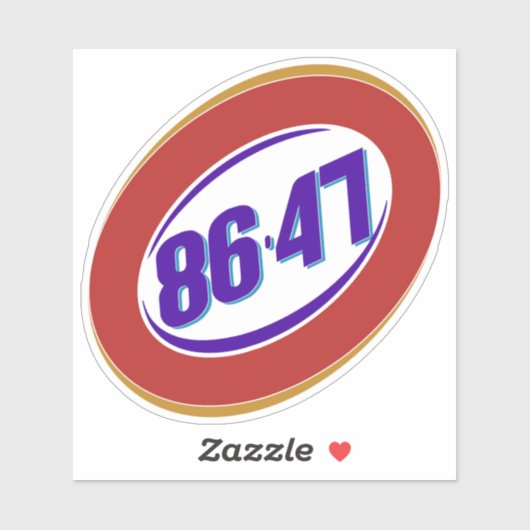 Anti-Trump politieke mening Sticker (Vel)