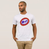 Anti-Trump politieke mening T-shirt (Voorkant volledig)