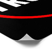 Anti-Trump Politieke Rood-Democraat Poster (Hoek)