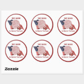 Anti-Trump politieke woordwolk Ronde Sticker (Vel)