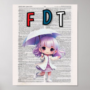 Anti Trump print (woordenboekpagina)