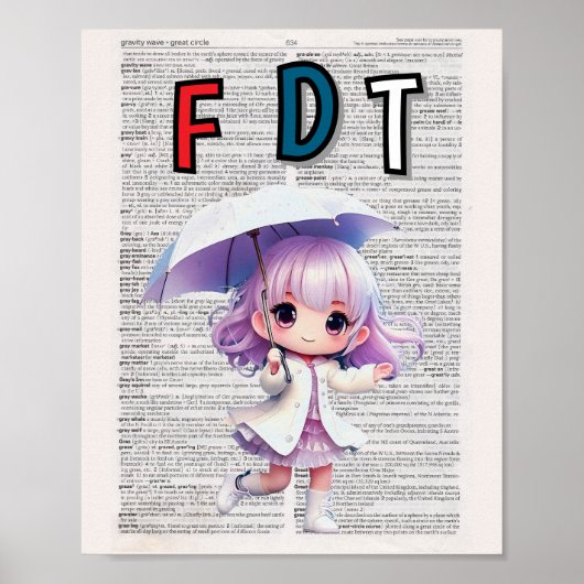 Anti Trump print (woordenboekpagina) (Voorkant)