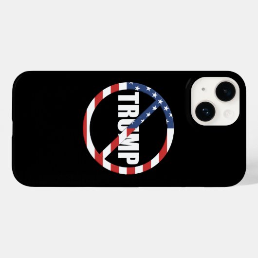 anti-Trump pro-democratie Case-Mate iPhone Case (Achterkant (horizontaal))