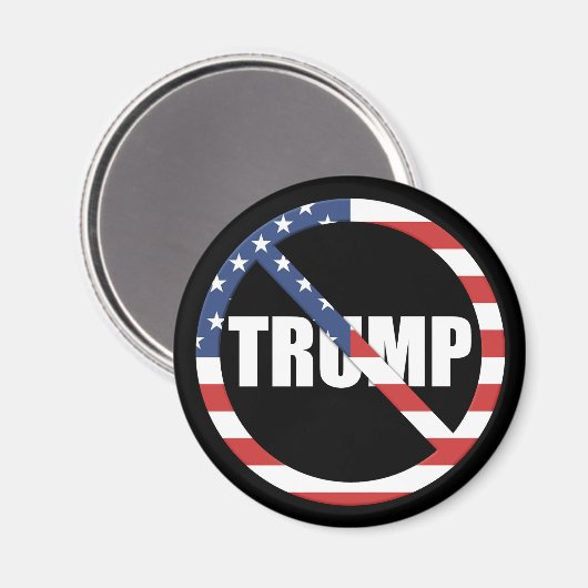 anti-Trump pro-democratie Magneet (Voorkant / Achterkant)