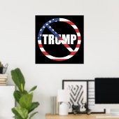 anti-Trump pro-democratie Poster (Thuiskantoor)