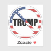 anti-Trump pro-democratie Sticker (Vel)