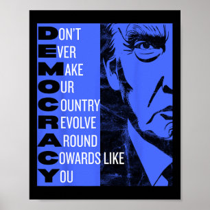 Anti Trump Pro Democratie T-shirt Weersta! Progres Poster