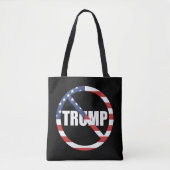 anti-Trump pro-democratie Tote Bag (Voorkant)