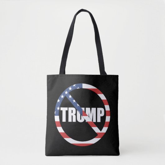 anti-Trump pro-democratie Tote Bag (Voorkant)