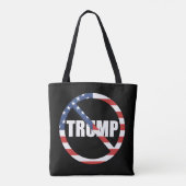 anti-Trump pro-democratie Tote Bag (Achterkant)