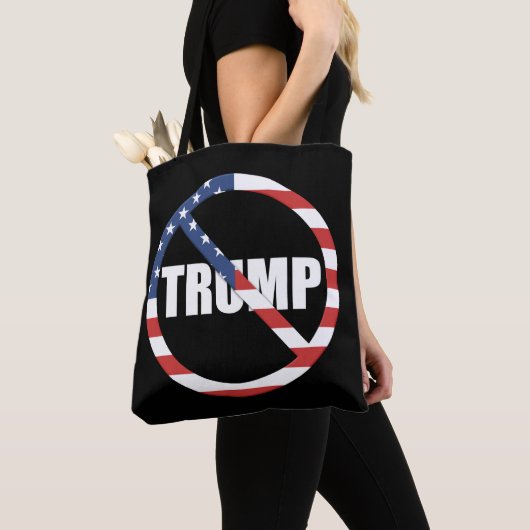anti-Trump pro-democratie Tote Bag (Dichtbij)