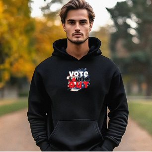 Anti-trump protest slogan vlag hoodie