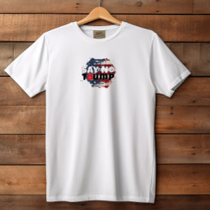 Anti-trump-protest slogan vlag t-shirt