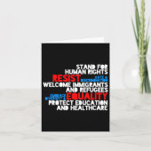 Anti-Trump-protest tegen mensenrechten Kaart (Voorkant)