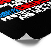 Anti-Trump-protest tegen mensenrechten Poster (Hoek)