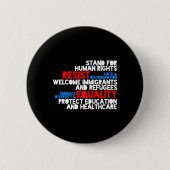 Anti-Trump-protest tegen mensenrechten Ronde Button 5,7 Cm (Voorkant)