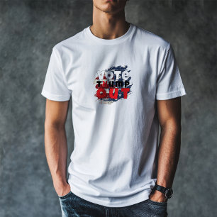 Anti-trump protestleus vlag t-shirt