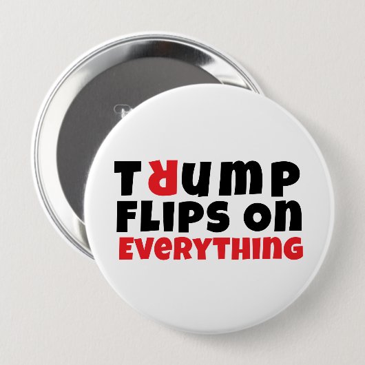 Anti-Trump-protestslogan Ronde Button 4,0 Cm (Voorkant /achterkant)